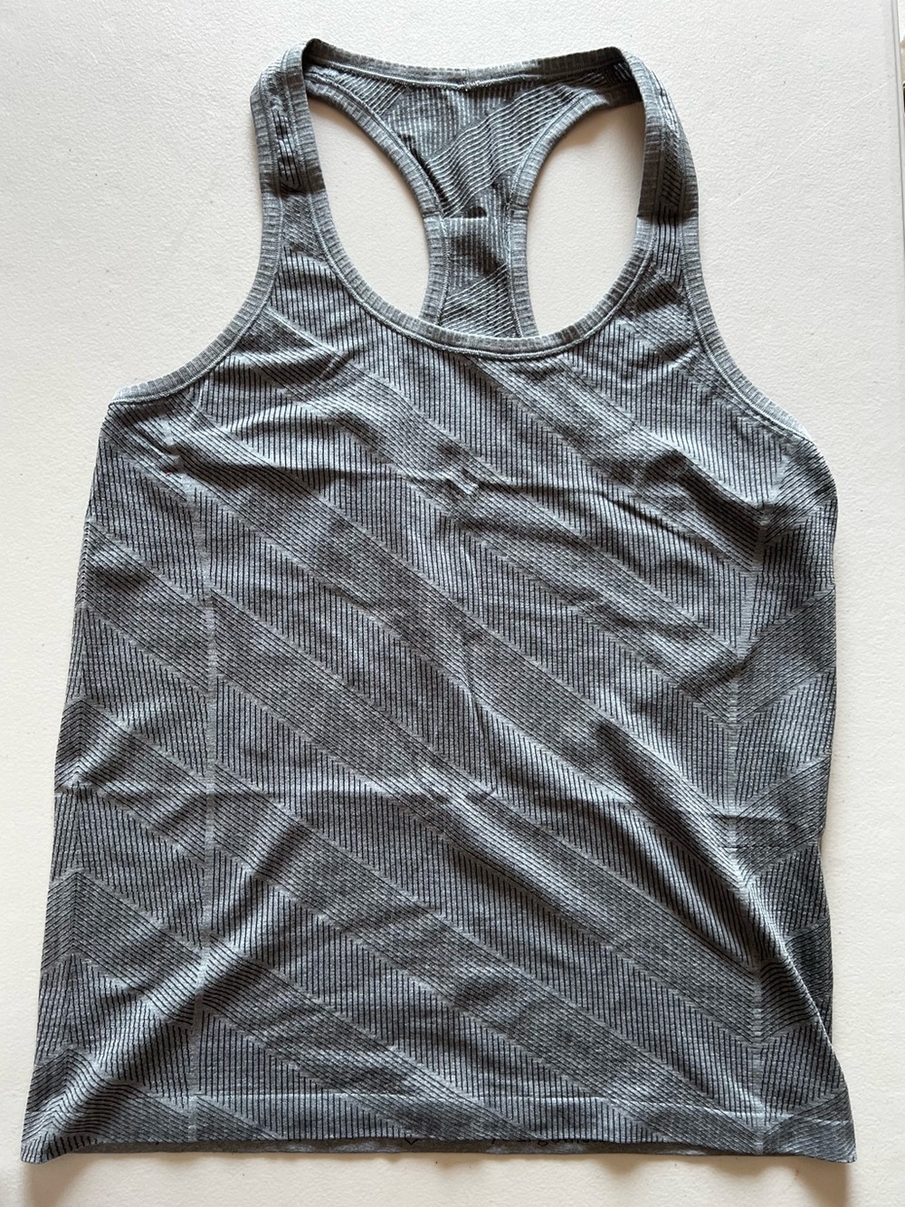 Lululemon Racerback lightly Ribbed Tank Top - Gray